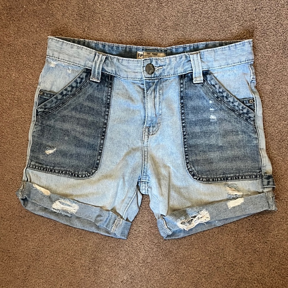 Free people denim shorts